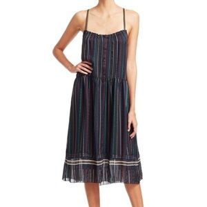 rag & bone austin stripe silk midi dress